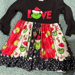 Festive Grinch Holiday Dress